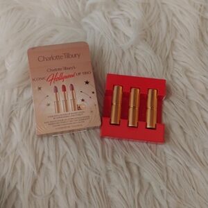 💋FIRM! NWT CHARLOTTE TILBURY ICONIC HOLLYWOOD TRIO LIPSTICK (LIMITED EDITION)